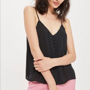 🧉NWT🍾Topshop polka dot cami